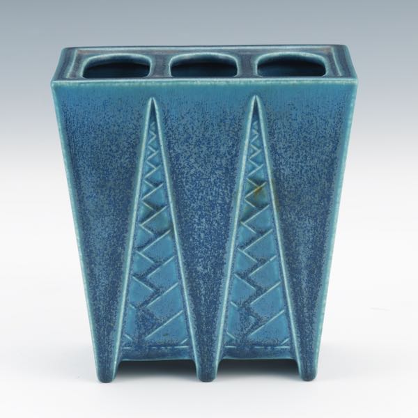 Appraisal: ROOKWOOD POTTERY VASE x x Ca Blue glazed vase with