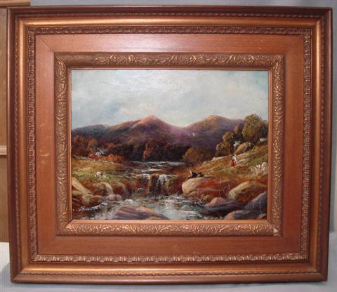 Appraisal: H Murray English th c x o panel Rocky Mountain