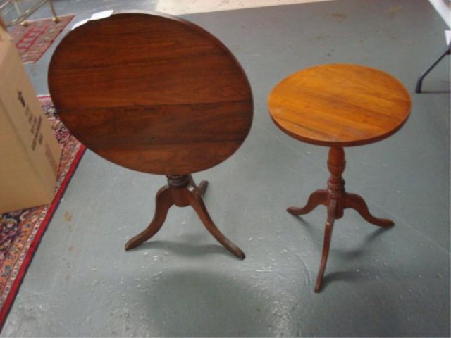 Appraisal: Mahogany Tables - One a Flip Top Flip top is