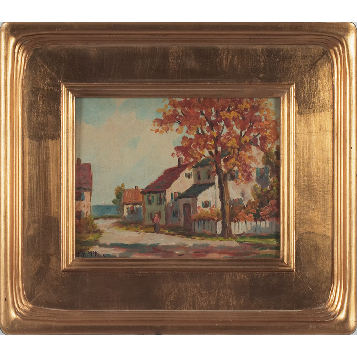 Appraisal: Frances H McKay American b ''Town by the Shore ''