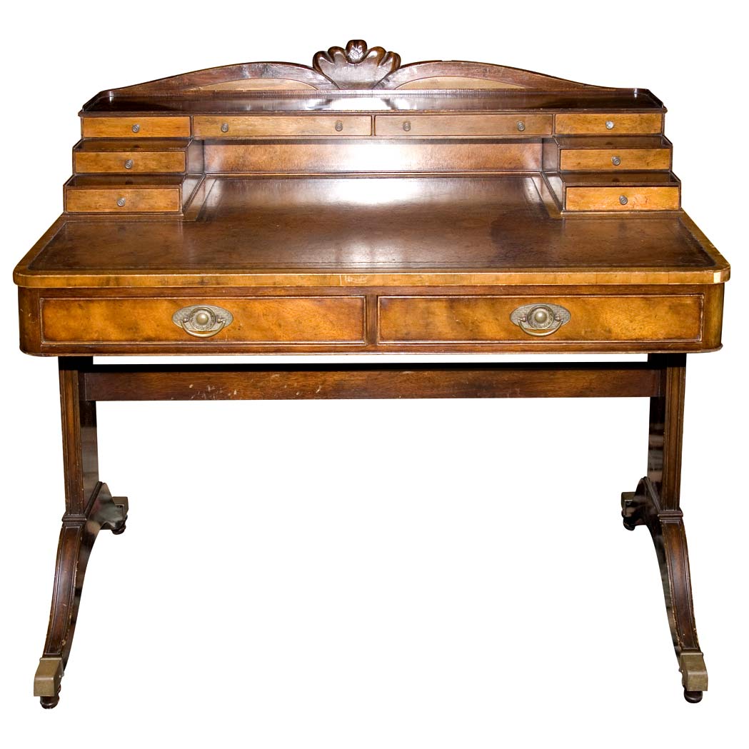 Appraisal: Regency Style Mahogany Writing Desk Height inches width inches depth