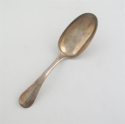 Appraisal: An early George I II invalid spoon with a short