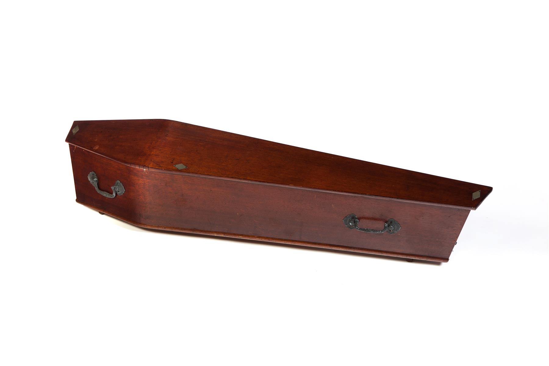 Appraisal: OHIO ODD FELLOWS LODGE COFFIN Late th century mahogany Well