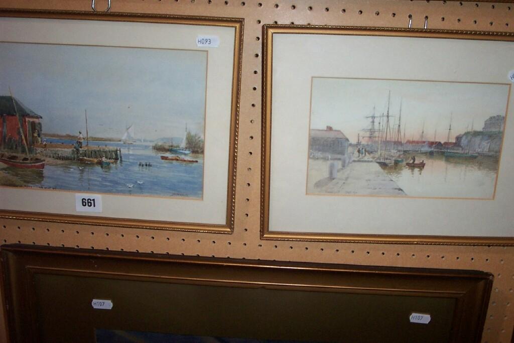 Appraisal: A pair of late th early th century watercolours by