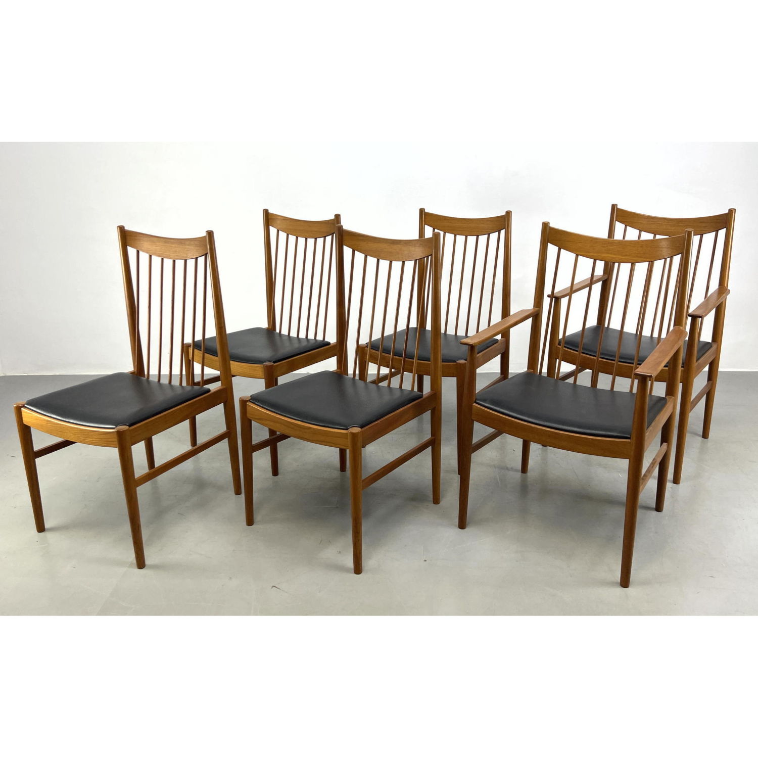 Appraisal: Set ARNE VODDER Sibast dining chairs Danish Modern Teak Helge