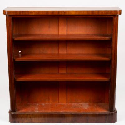 Appraisal: A mahogany open bookcase cm wide