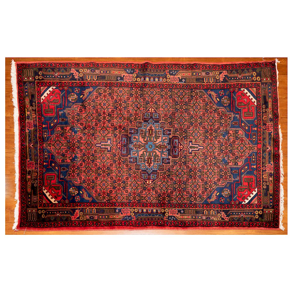 Appraisal: Hamadan Rug Persia x modern Condition Some fringe loss on