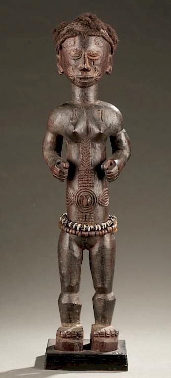 Appraisal: Tiv standing female figure th c A standing female figure