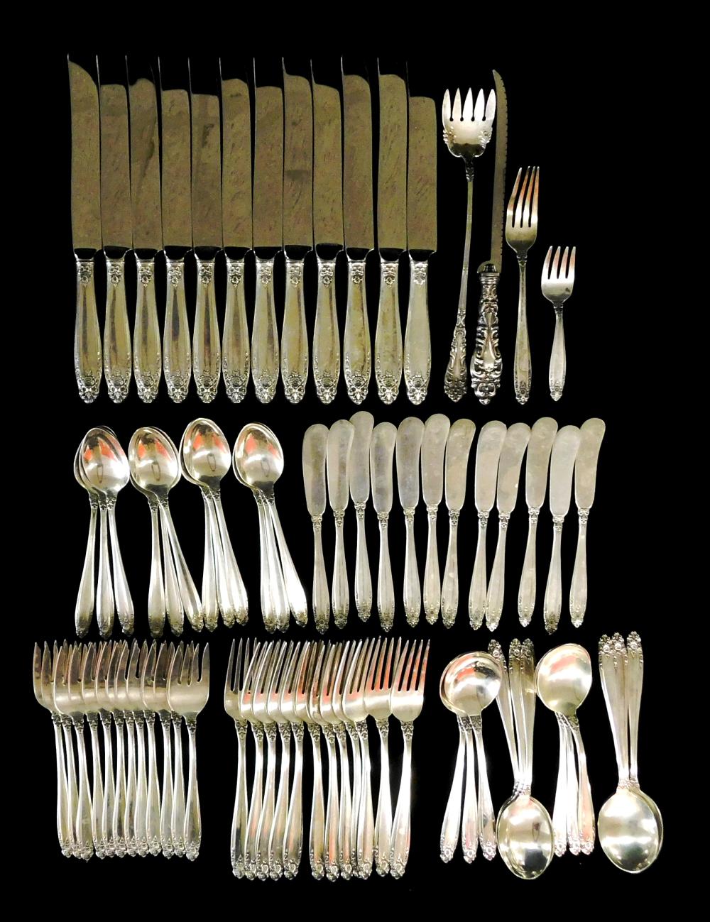 Appraisal: STERLING Silver flatware by International Prelude pattern twelve each of