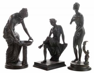 Appraisal: Three Grand Tour Bronze Figures of Venus Italian School th