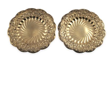 Appraisal: Pair of Whiting Gilt Sterling Silver Footed Dishes Estimate -