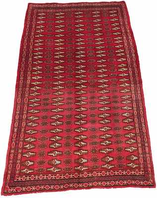 Appraisal: A Hamadan Area Carpet Thin wool pile on cotton weft