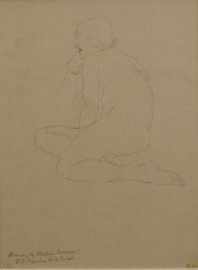 Appraisal: Rupert Bunny - Untitled pen inscribed ' Drawing by Rupert