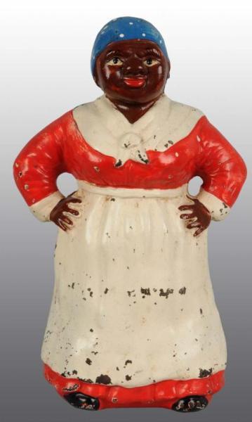 Appraisal: Cast Iron Large Mammy Doorstop Description Made by Hubley cat