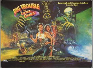 Appraisal: Big Trouble in Little China British Quad film poster artwork