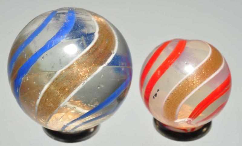 Appraisal: Lot of Lutz Marbles Description Smallest is a translucent white