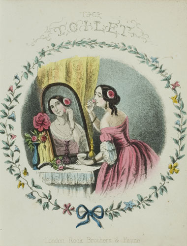 Appraisal: GRIMALDI STACEY The Toilet hand-colored plates with toilette appendages a