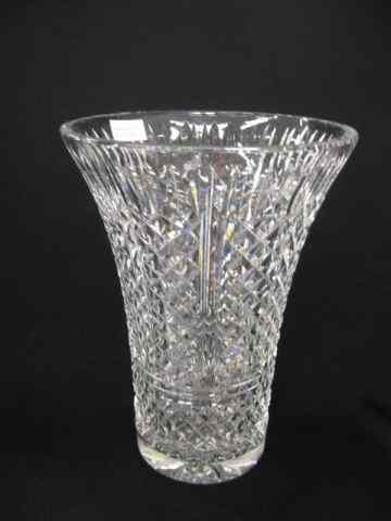 Appraisal: Large Waterford Cut Crystal Vase diamond panel decor '' signed