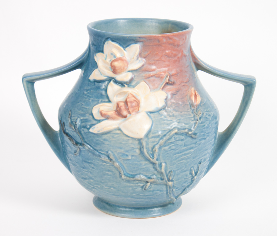 Appraisal: Roseville Pottery Magnolia vase circa - in H