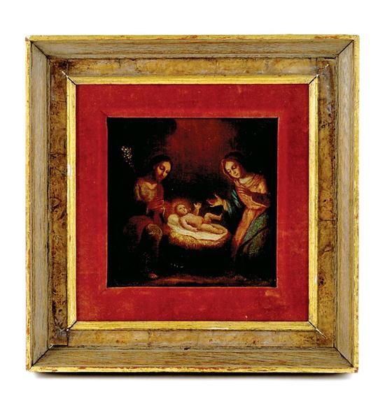 Appraisal: Spanish school th th century HOLY FAMILY oil on canvas