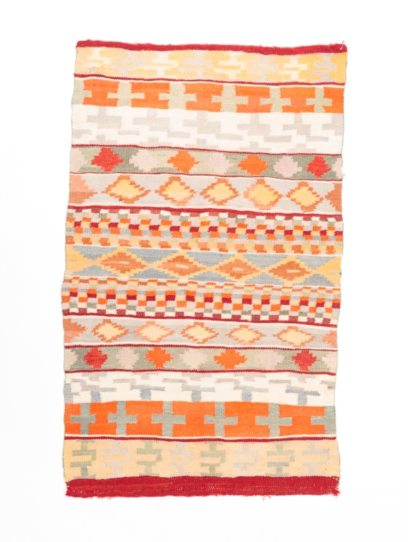 Appraisal: NAVAJO CHILD'S BLANKET First half th century Bands of polychrome