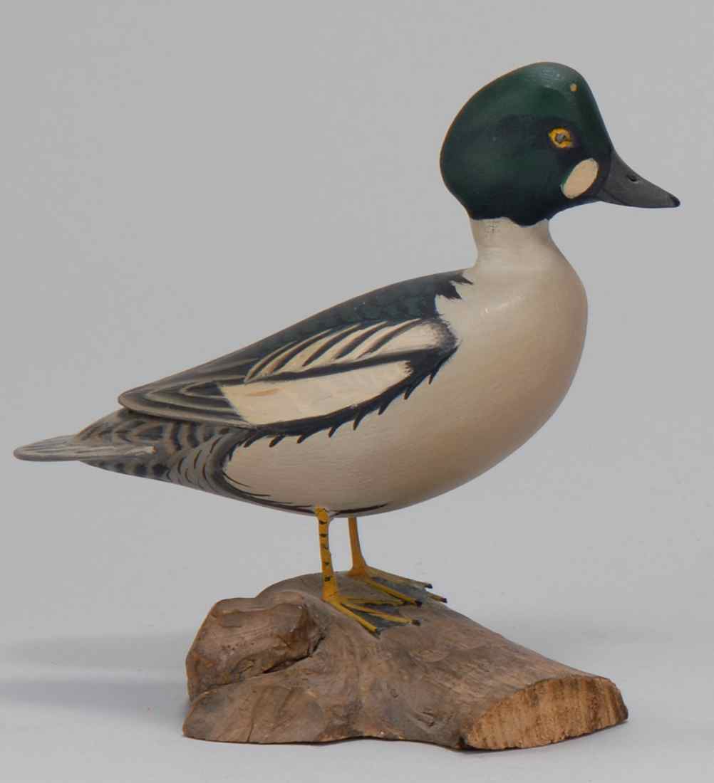 Appraisal: MINIATURE GOLDENEYE DRAKE By James Lapham of Dennisport Massachusetts Signed