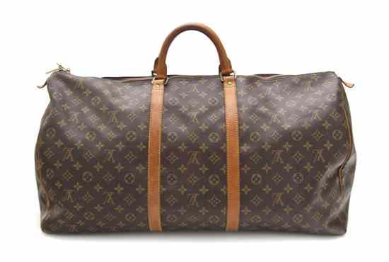 Appraisal: A Louis Vuitton Monogram Canvas Duffle Bag Stamped Louis Vuitton