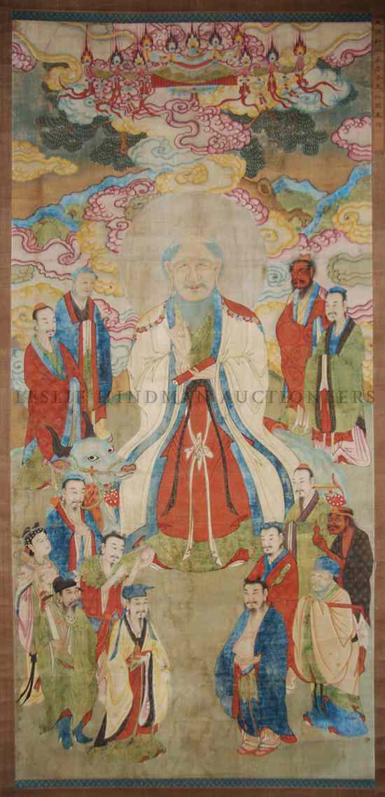 Appraisal: A Chinese Painting on Silk of Immortals in the th