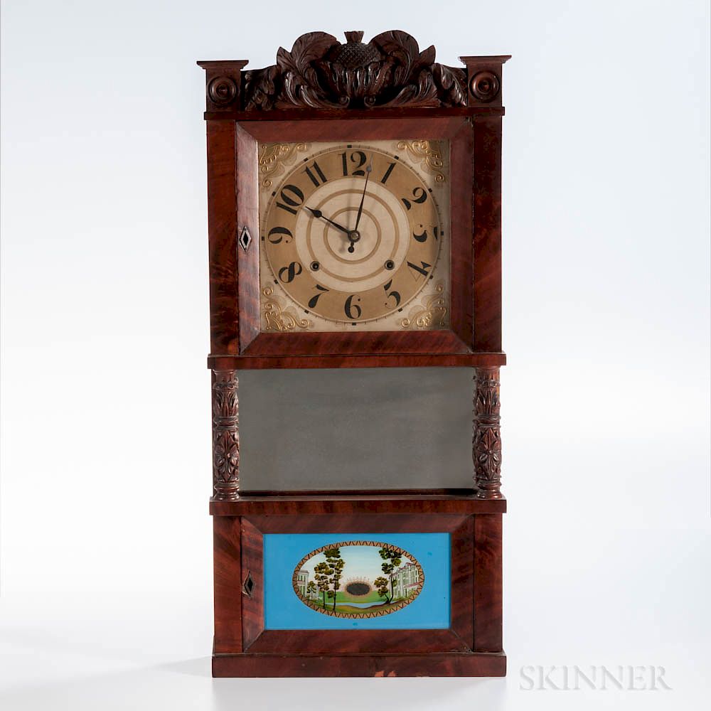 Appraisal: C L C Ives Triple-decker Shelf Clock C L C