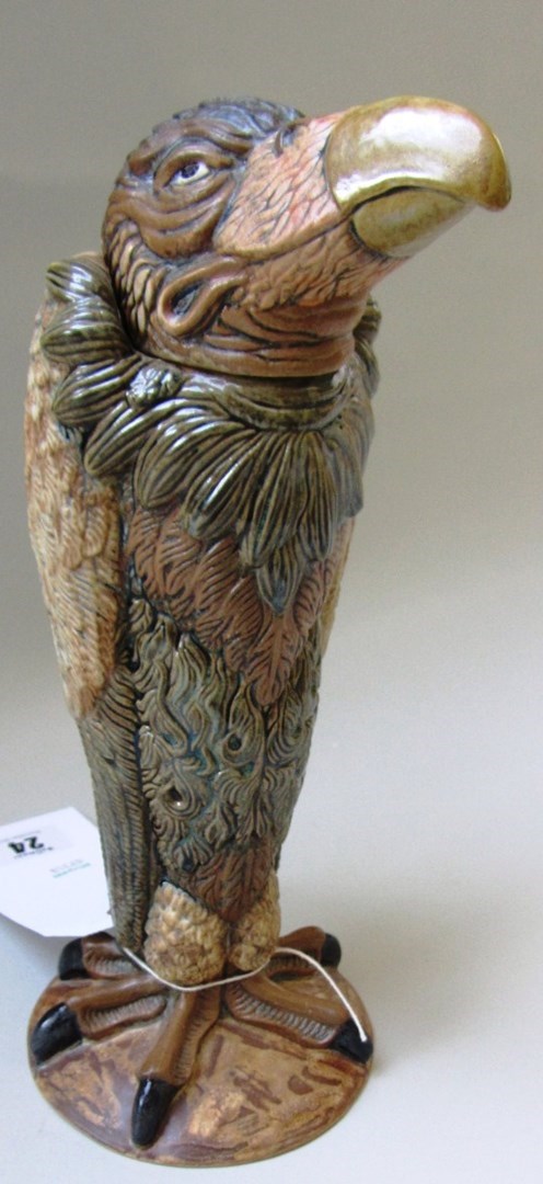 Appraisal: A Burslem pottery flagon 'Grotesque' bird by Andrew Hull 'Vincent'