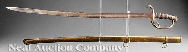 Appraisal: A Fine Confederate Staff Officer's Sword blade marked Dufilho N