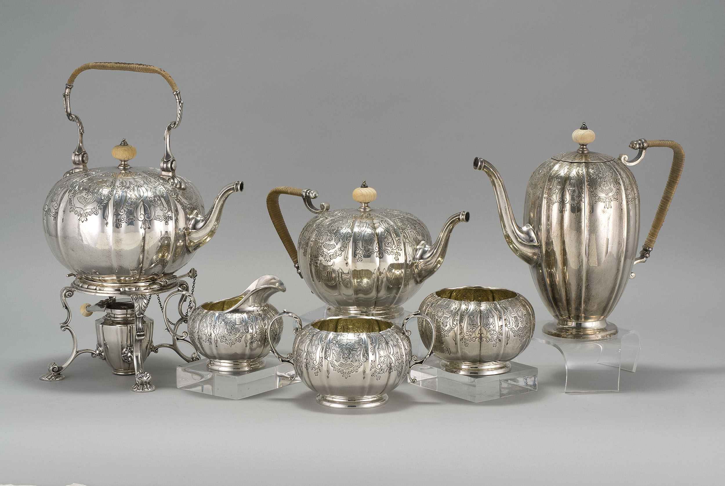 Appraisal: SIX-PIECE STERLING SILVER TEA AND COFFEE SET BY DURGIN DIV