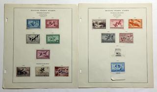 Appraisal: lot of envelope Duck Stamp collection including hunting permits on