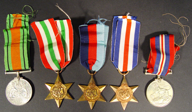 Appraisal: World War II Military Medal group comprising - War Medal