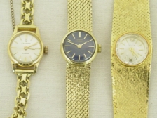 Appraisal: lady s gold Fontis K J bracelet watch Girard Perregaux