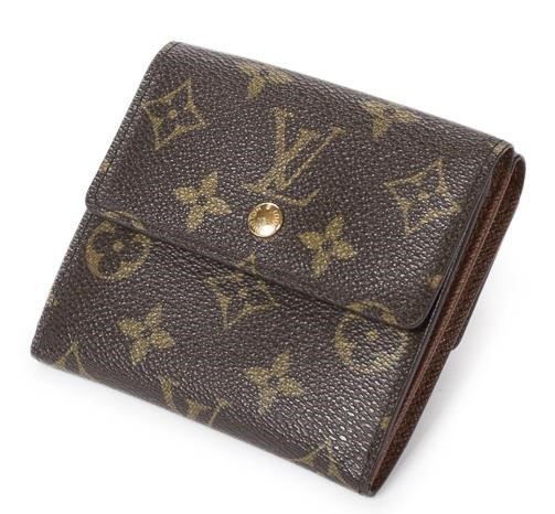 Appraisal: Louis Vuitton Elise wallet in monogram coated canvas with brass