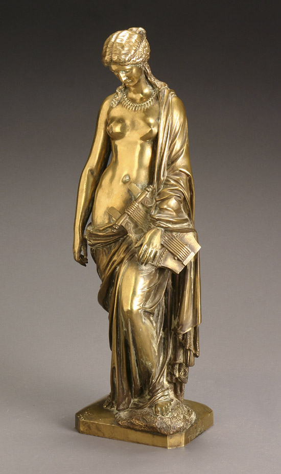 Appraisal: Continental Ormolu Figure of Sappho Late th Century Depicting the