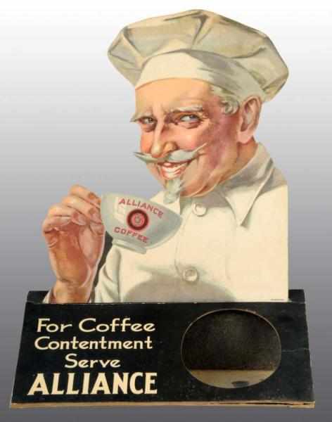 Appraisal: Cardboard Alliance Coffee Store Display Description Nice image Condition Near