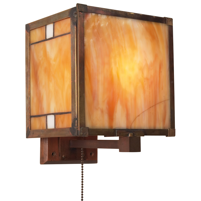 Appraisal: Frank Lloyd Wright sconce from the Hotel Geneva Lake Geneva