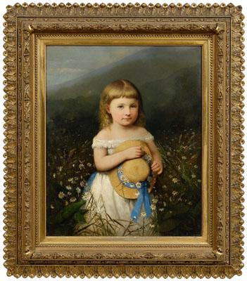 Appraisal: Frederick A Spang portrait Pennsylvania California - portrait of Daisy