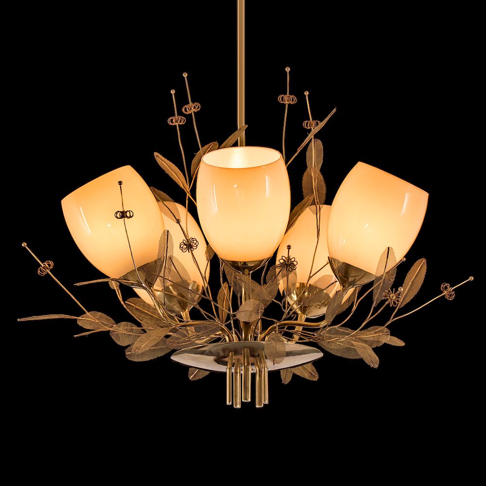 Appraisal: Paavo Tynell Chandelier model designed by Paavo Tynell for Taito