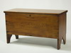 Appraisal: BLANKET BOX - Diminutive th C six board pine blanket