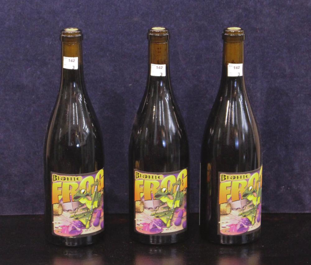 Appraisal: THREE BOTTLES OF VINTAGE CAYUSE VINEYARDS SYRAH Bionic Frog Walla