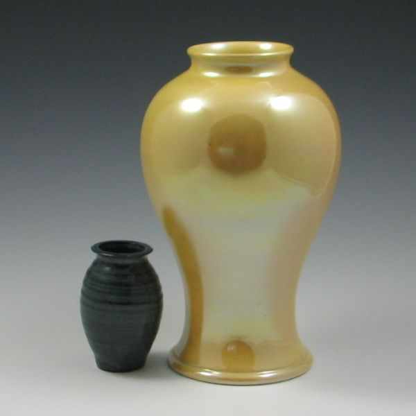 Appraisal: Teresa Cole Vase and Moorcroft Burslem Lamp Base Cole vase