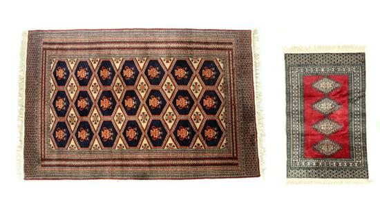 Appraisal: TWO ORIENTAL RUGS Late th century Bakhtiari with urn panels