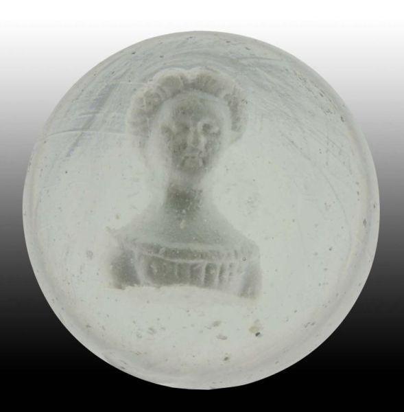 Appraisal: Jenny Lind Sulphide Marble Description Original surface Fantastic detail to