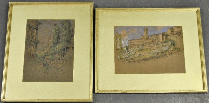 Appraisal: - Pennell Joseph New York Pennsylvania UK - two framed