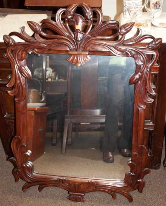 Appraisal: Georgian style mahogany mirror Estimate - No condition report supplied