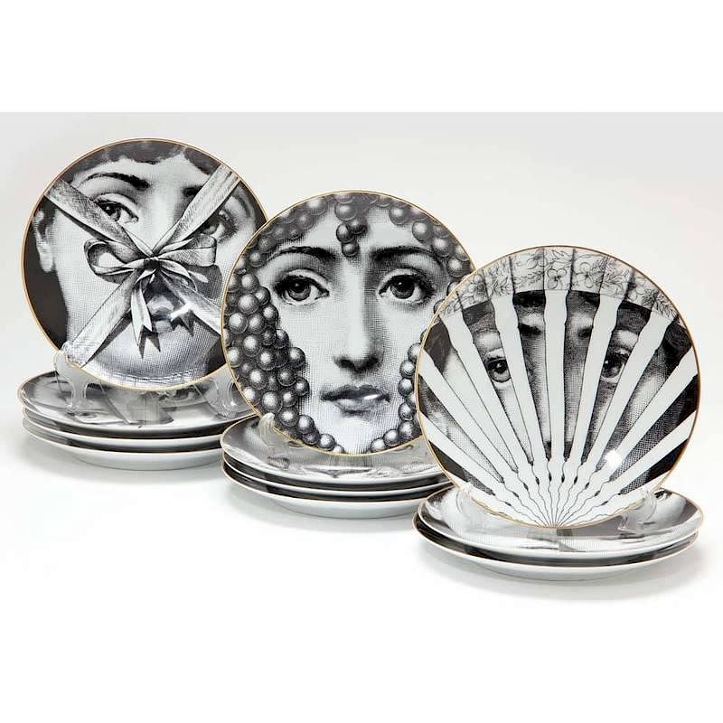 Appraisal: Piero Fornasetti for Rosenthal Julia Collector's Plates each from the