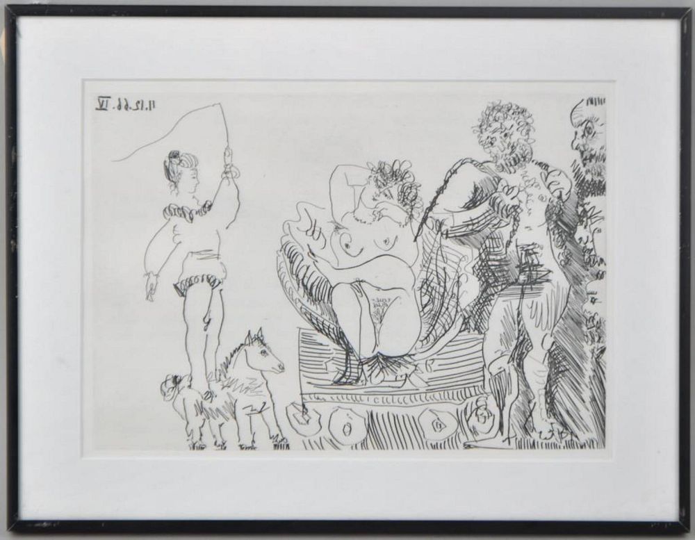 Appraisal: Picasso Etching Untitled From Cocu Magnifique Pablo Picasso Spanish -